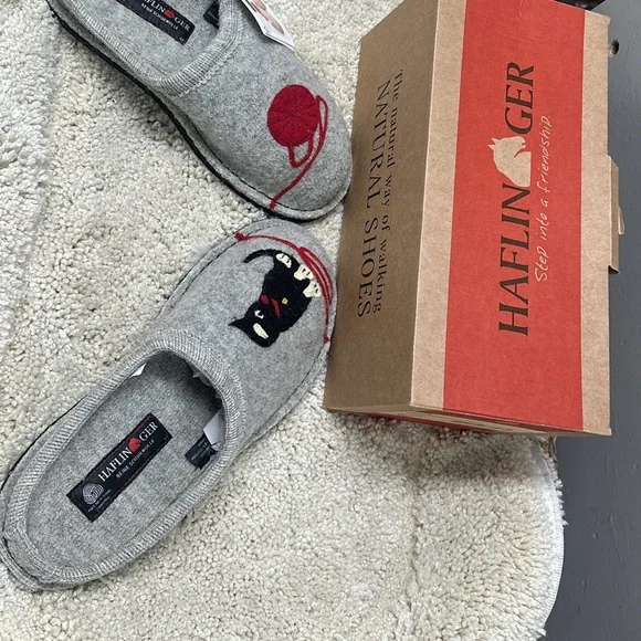 Haflinger Gray Women's Slippers - Picture 5 of 13